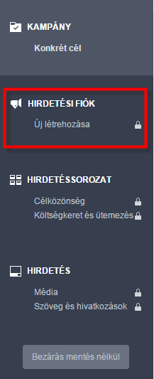 Facebook hirdetési fiók Facebook hirdetési fiók